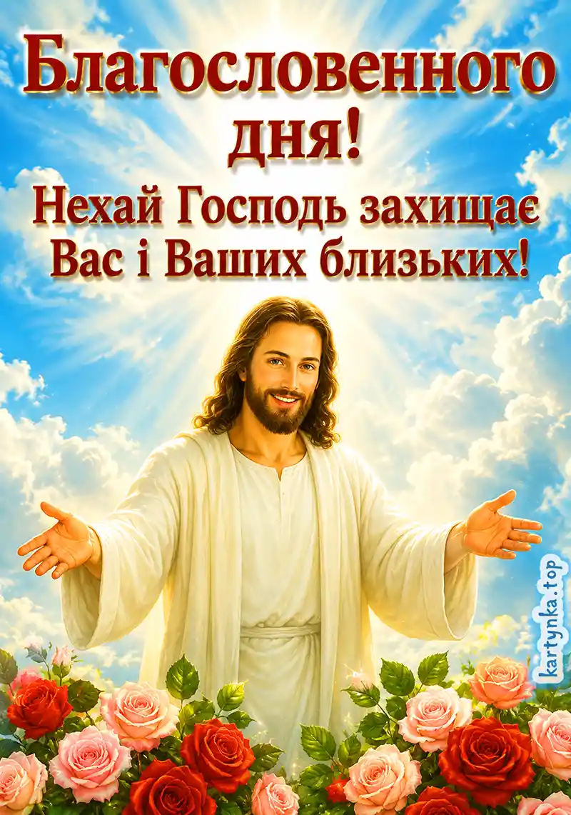 Православна картинка Божого благословення