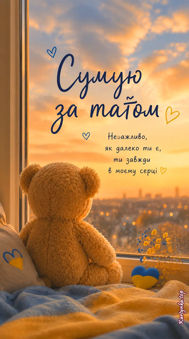 Святкова листівка і ніжне побажання з Днем батька