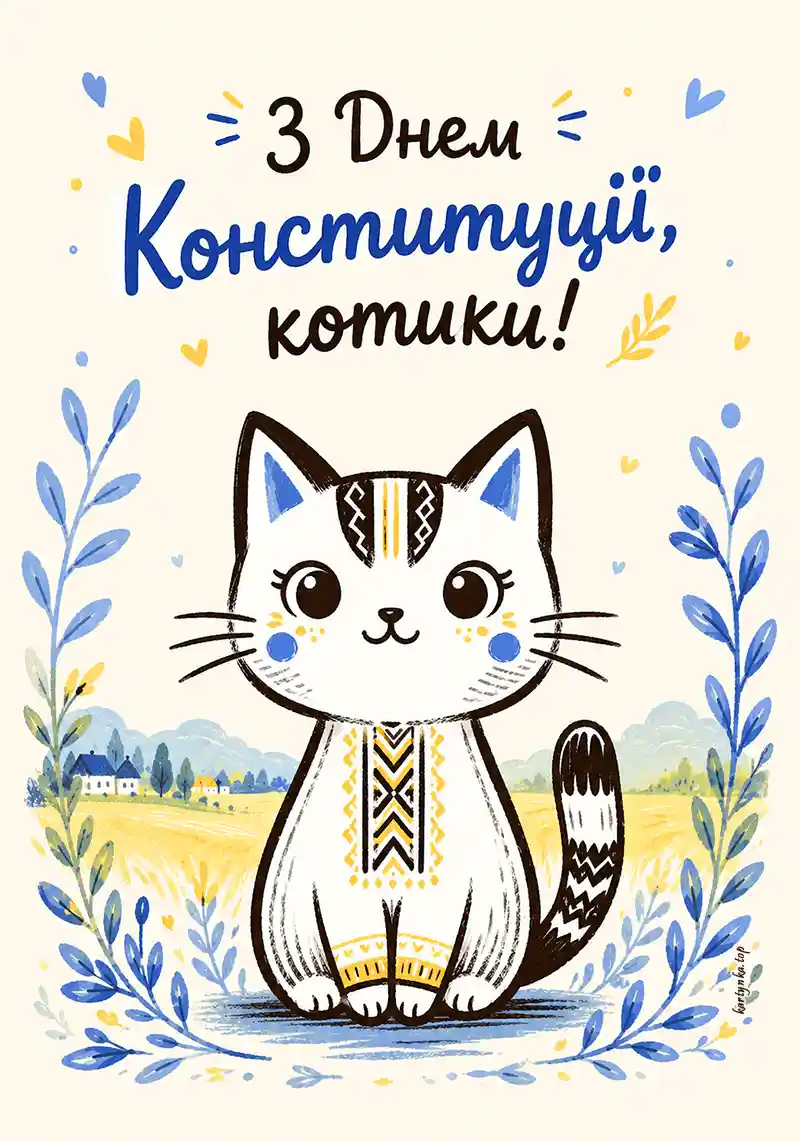 Листівка з Днем Конституції
