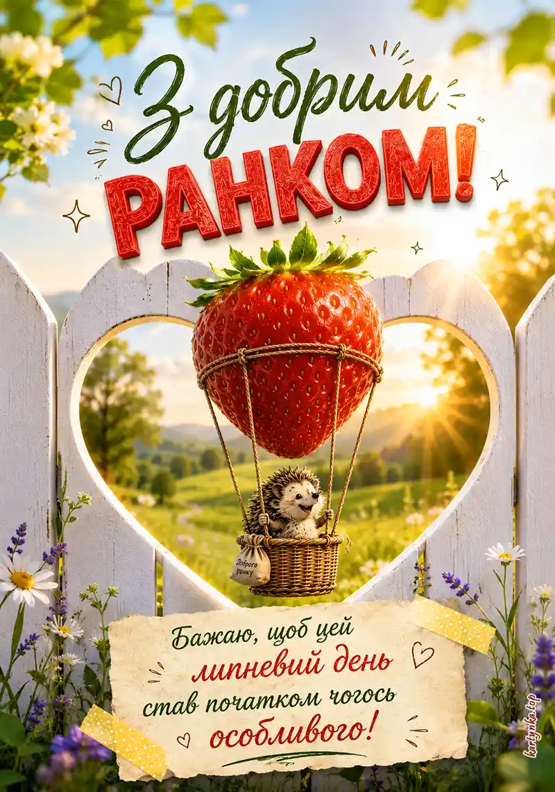 Картинка доброго липневого ранку