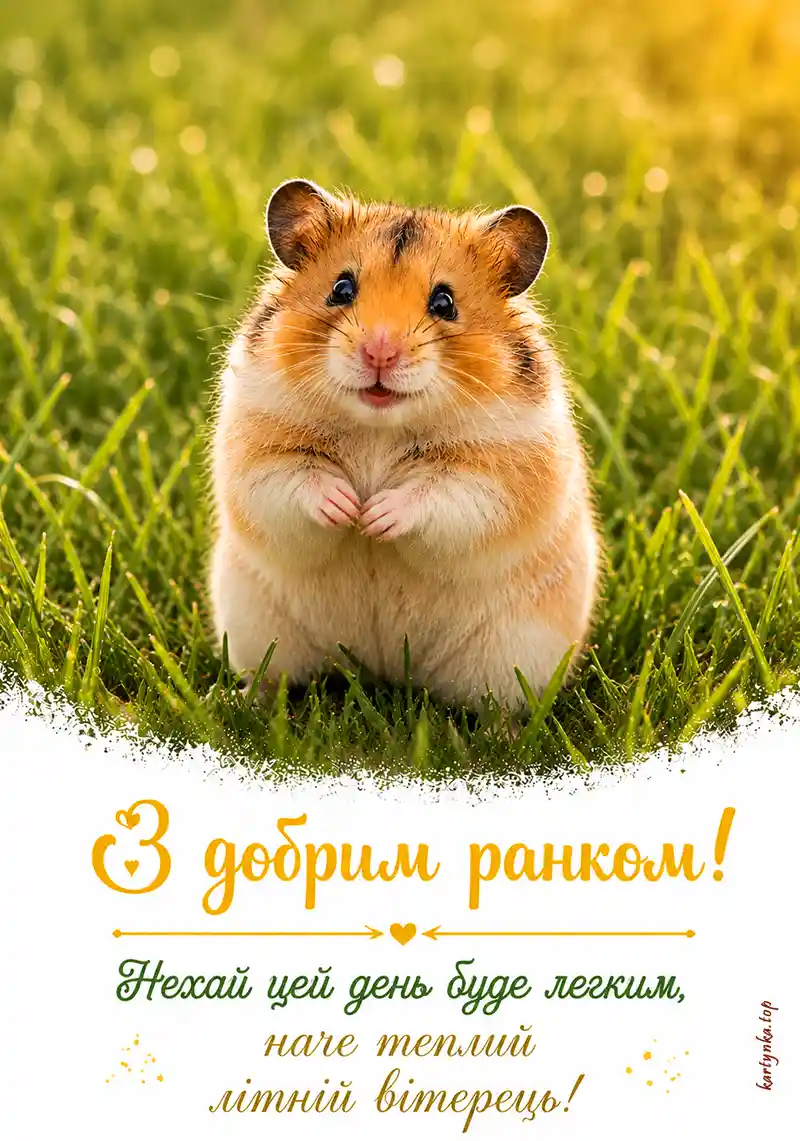 Листівка доброго липневого ранку