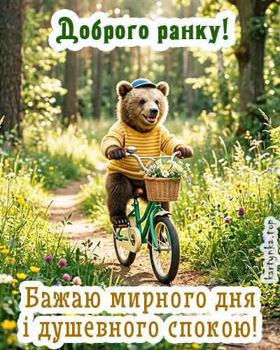 Зображення з мирними побажаннями на день