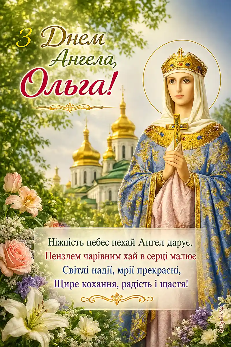 Побажання іменини Ольги безкоштовно
