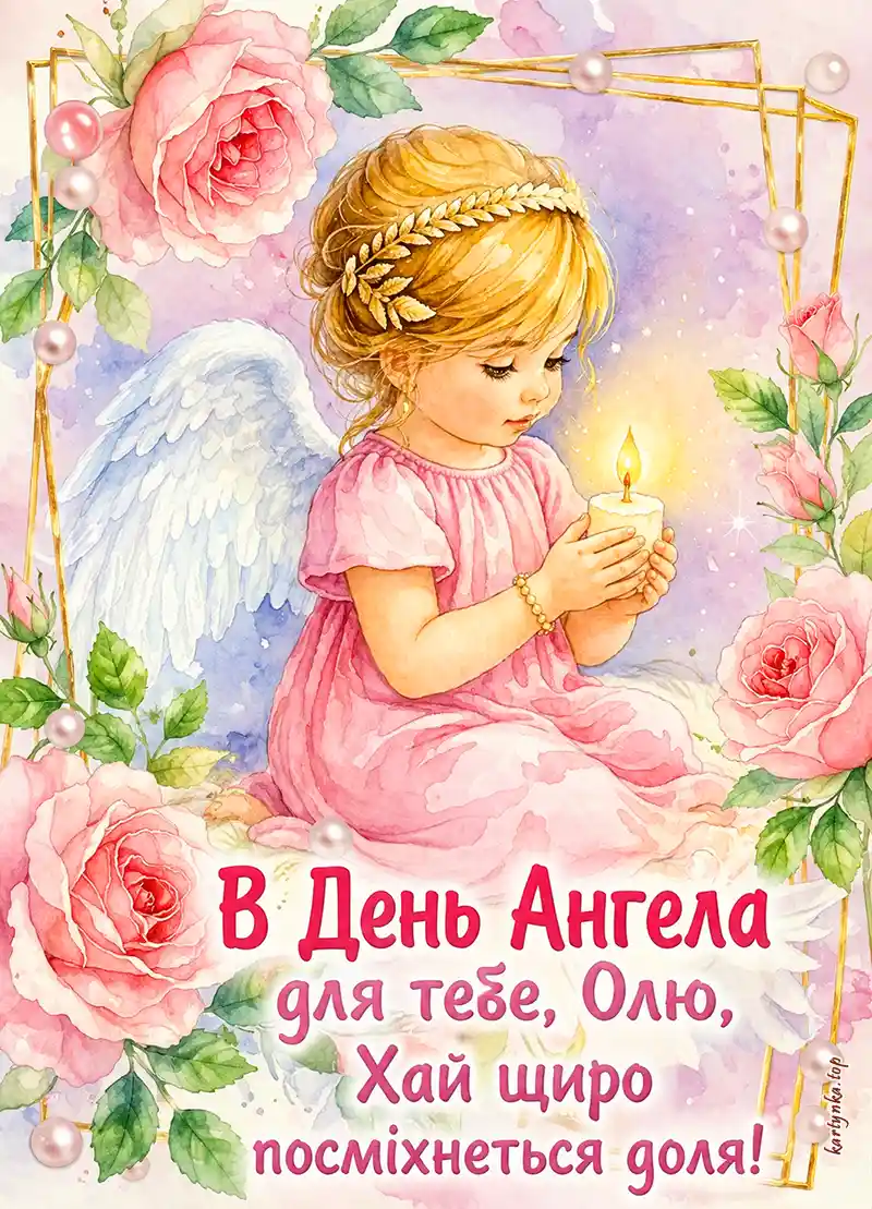 Листівка Ольгу з Днем ангела скачати безкоштовно