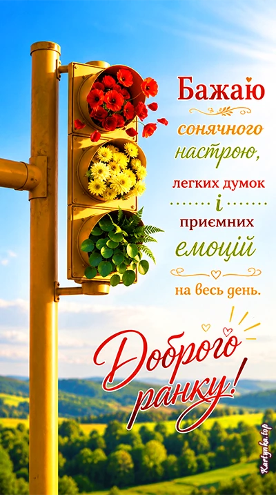 Ніжне зображення Доброго літнього ранку