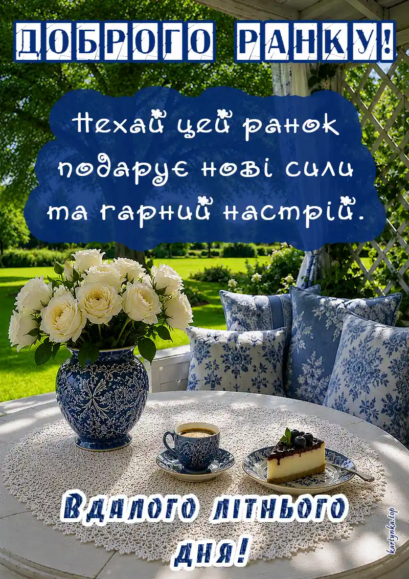 Гарного літнього дня: картинка з побажаннями на чудовий літній ранок