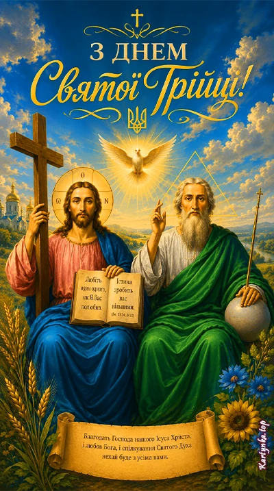 Листівка до дня Святої Трійці