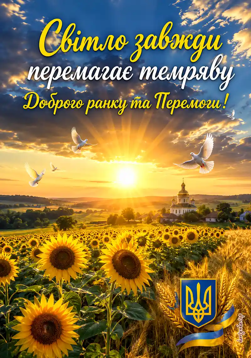 Доброго ранку після тривоги листівка