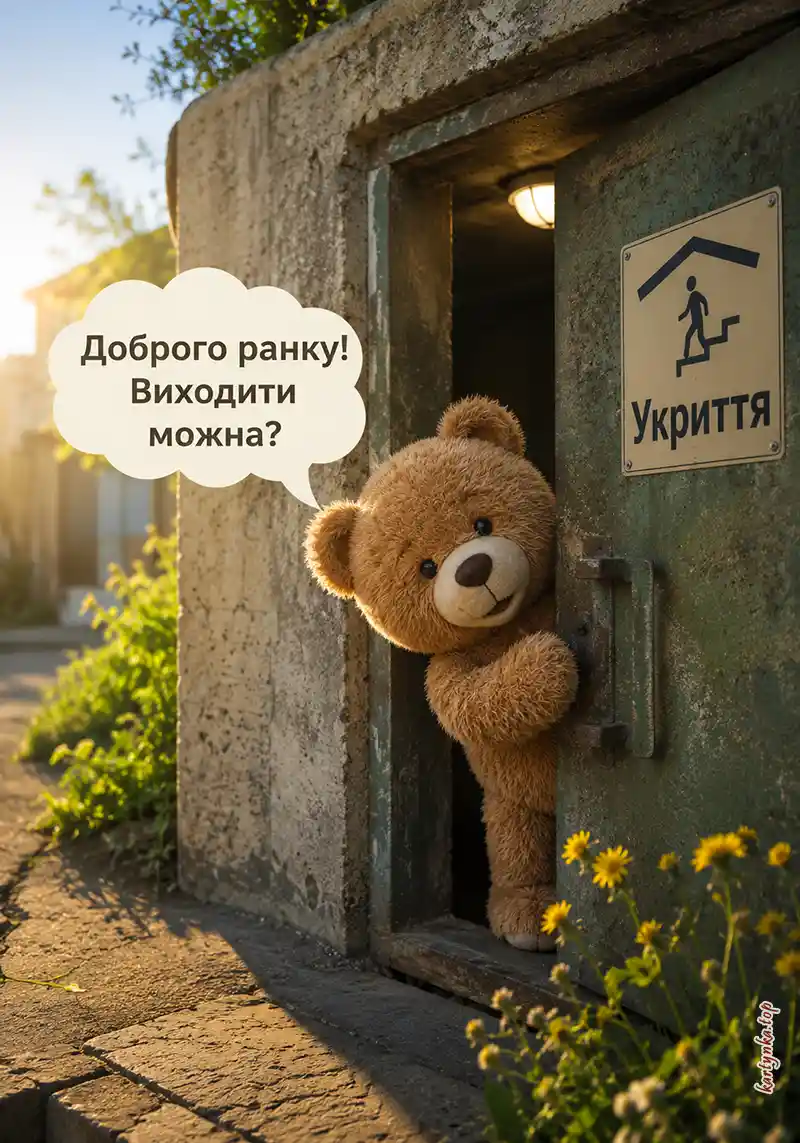 Ніжна листівка після тривожної ночі для рідних