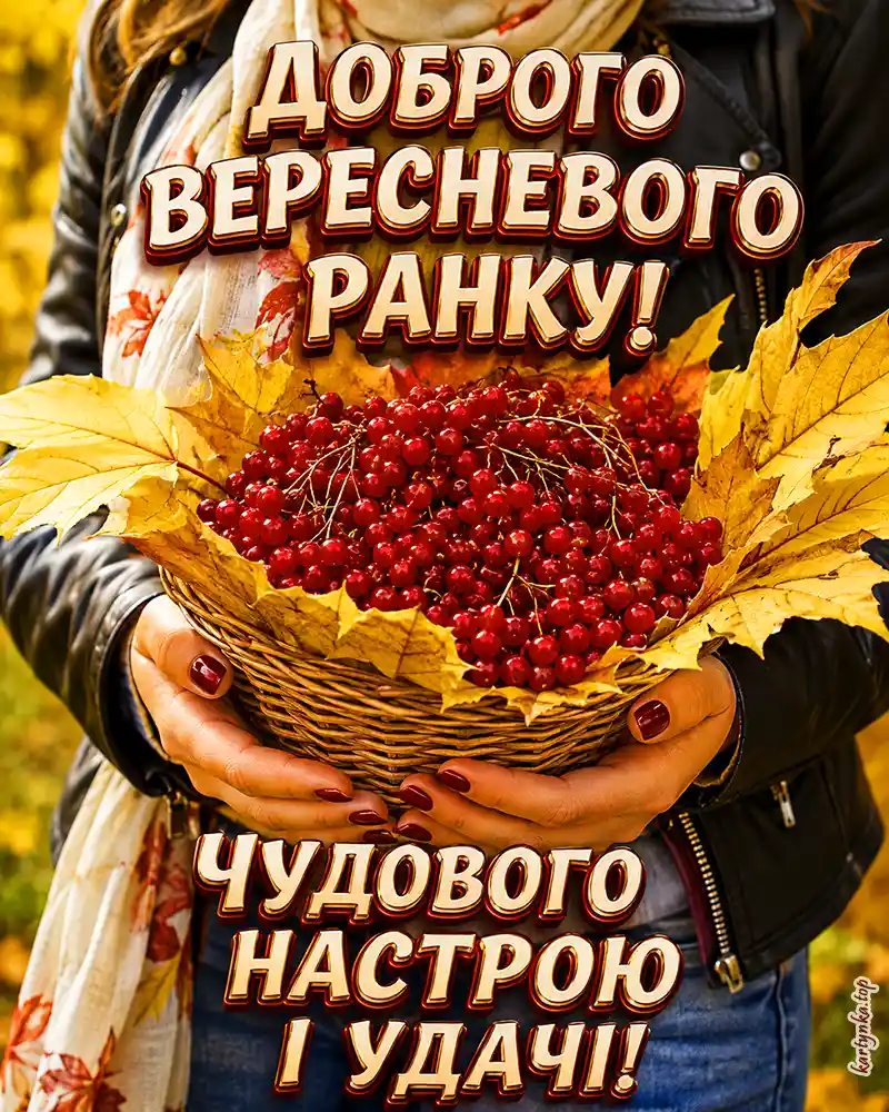 З добрим ранком вересня - картинки